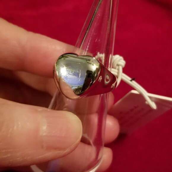 NWT Sterling silver puffy heart ring, size 5.5 - Picture 12 of 12